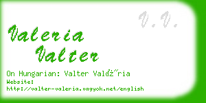 valeria valter business card